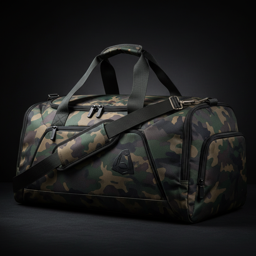 Camouflage Athletic Gym Duffel Bag