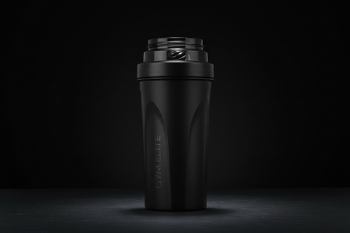 Black Protein Shaker Bottle 700ml