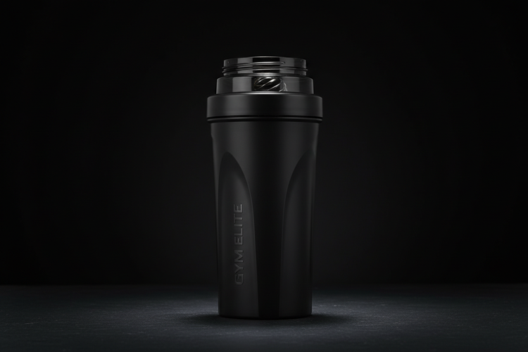 Black Protein Shaker Bottle 700ml