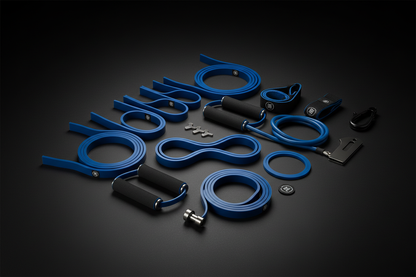 Blue Resistance Bands Set