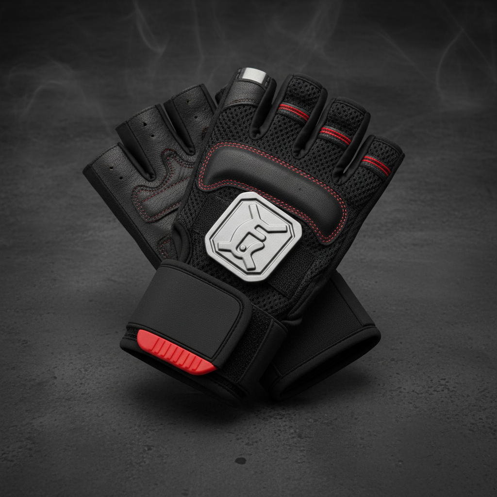 Gloves with wrist strap detail