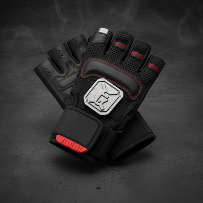 Gloves with wrist strap detail