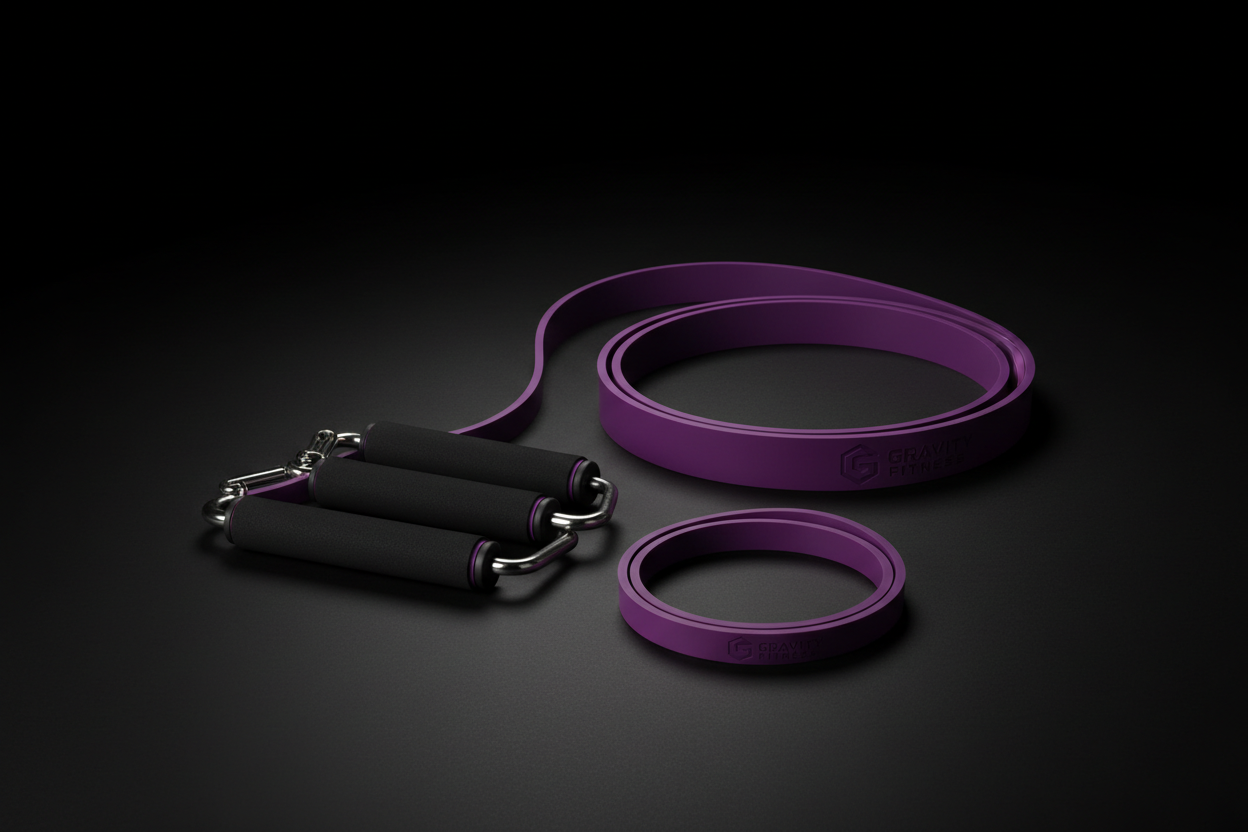 Purple Resistance Bands Set