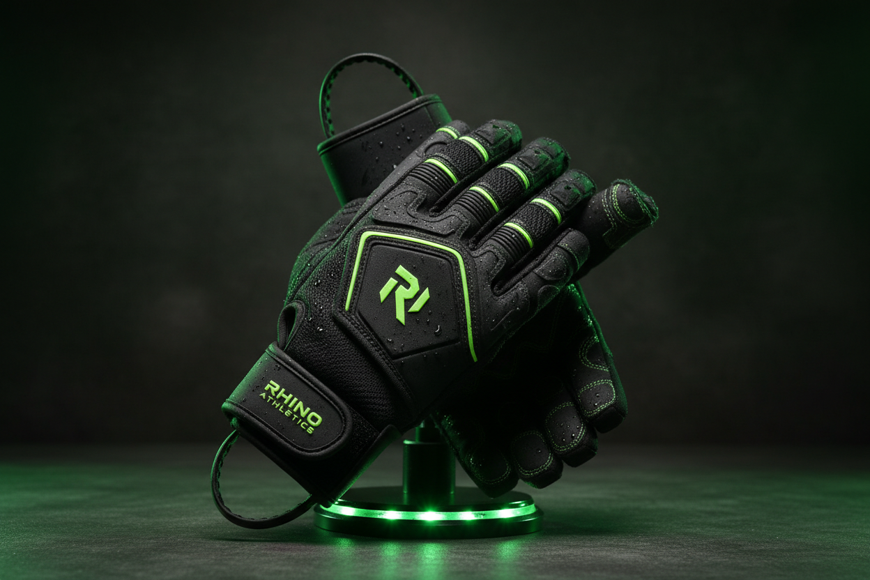 Weight Lifting Gloves - Green Logo